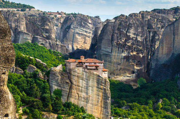 istock Mountain view on Meteora monastery in greece on mountain, nobody 1293284857