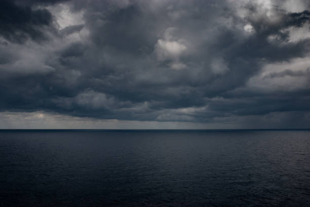 istock Approaching storm at Cala Deia on balearic island Mallorca 1293291269