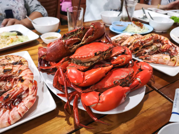 istock Seafood at dinner in the table 1293291544