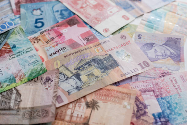 istock Paper money background of the different countries 1293296687