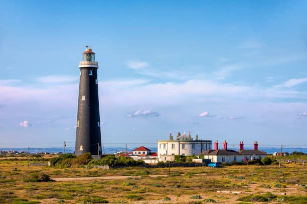 The Old Lighthouse at the Dungeness Headland, Kent, England
