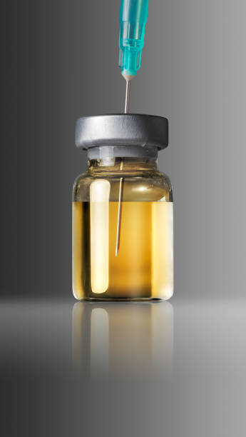 istock Small bottle with Covid-19 vaccine Sputnik V and syringe 1293301866
