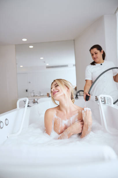 Women Taking Baths Together