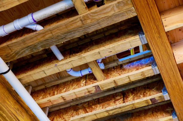 istock Under construction newhome PVC waste water system rough plumbing 1293302595
