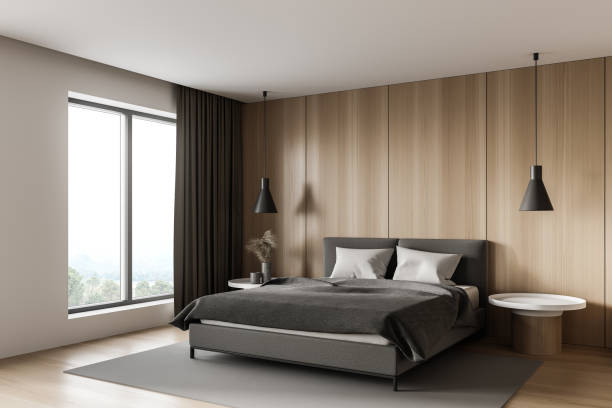 istock White and wooden master bedroom corner 1293302881
