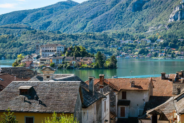 istock Orta San Giulio island. Color image 1293303642