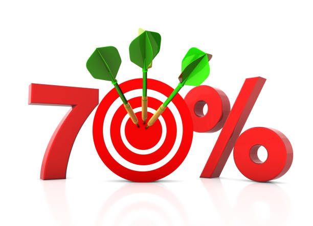 istock Target 70, success and achievement concept 1293306124
