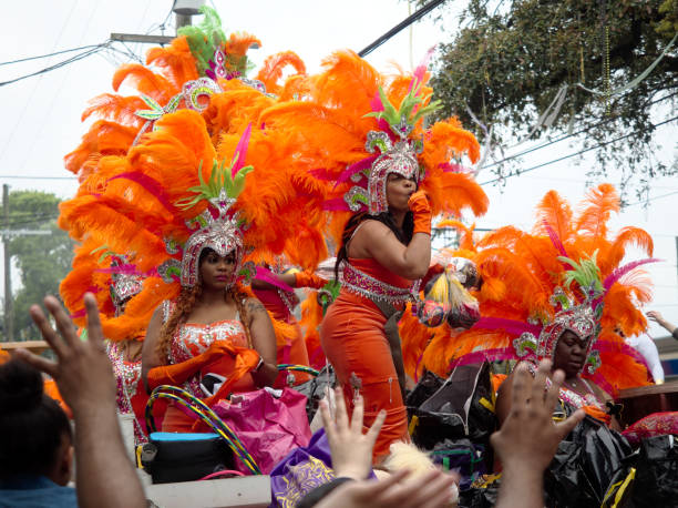 Mardi Gras Zulu parade, New Orleans stock photo