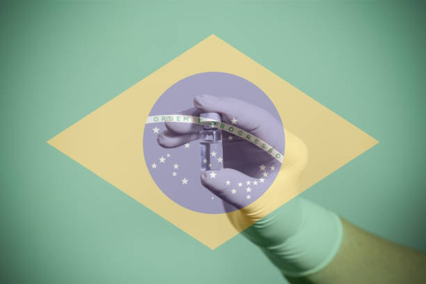 istock Flag illustrating campaign for global vaccination 1293310985