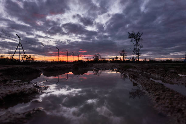 istock Sunset in the Meaques-Retamares environment, Madrid. Spain 1293314494