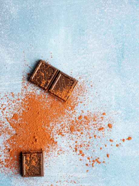 istock Chocolate, Set of dark chocolate pieces, 1293316604