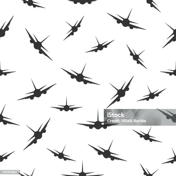 Aircraft Pattern Work Airplane Flying Pattern Stock Illustration - Download Image Now ...