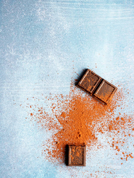 istock Chocolate, Set of dark chocolate pieces, 1293316806