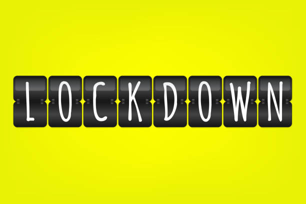 istock Lockdown flip symbol. Scoreboard icon. Sign based on coronavirus pandemic disease 1293319153