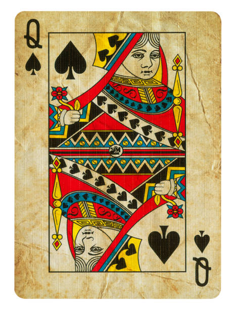 istock Queen Of Spades Isolated (clipping path included) 1293319336