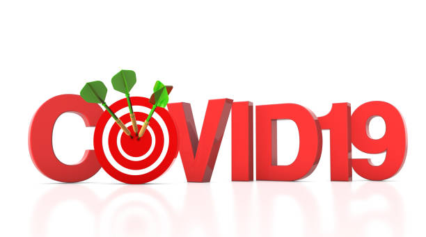 istock Covid-19 3D Word with Target and Dart 1293326430