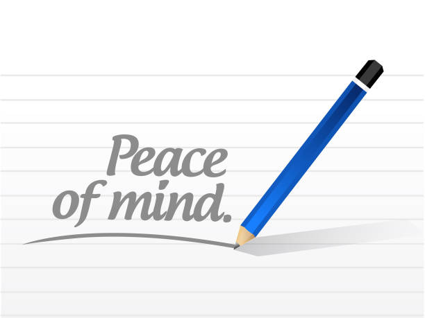 ilustrações, clipart, desenhos animados e ícones de ilustração de mensagem de paz de espírito - peace sign