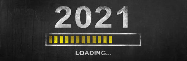 istock Happy New Year Background. Start in 2021. 3D illustration 1293330866