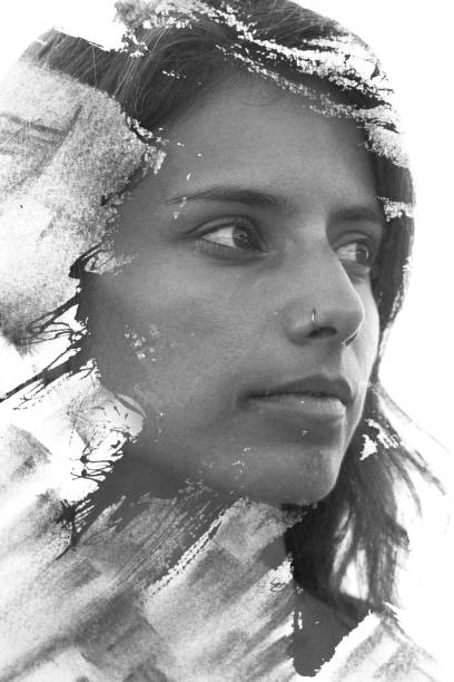 istock A portrait combined with wide brush strokes 1293333424