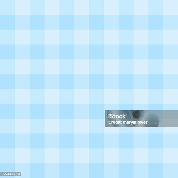 Pale Blue Checked Pattern Seamless Light Blue Checked Background With Squares Gingham Pattern For ...