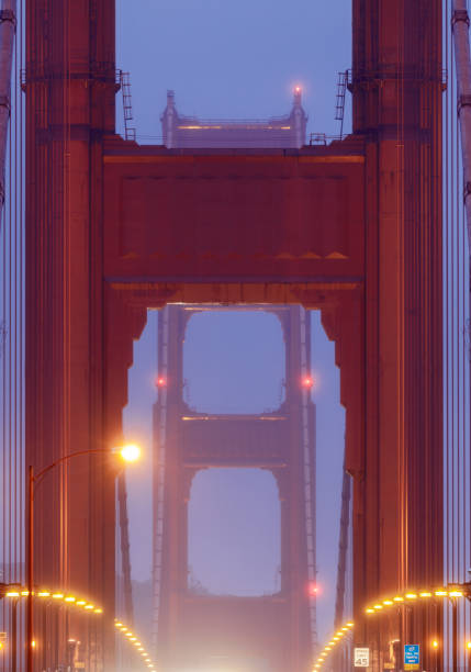 istock Golden Gate Bridge Close-up during the Blue Hour 1293338311