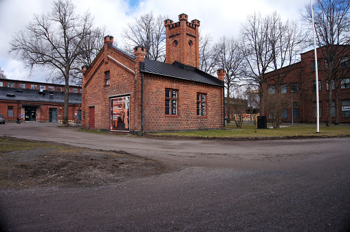 Hyvinkää, Finland - April 21, 2018 : Old woolfactory museum