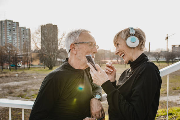istock Active seniors resting after sports activity 1293352132