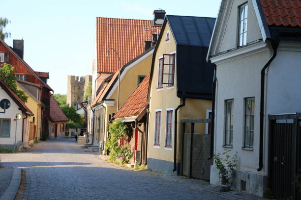 Visby town on Gotland, Sweden Visby town on Gotland, Sweden gotland stock pictures, royalty-free photos & images