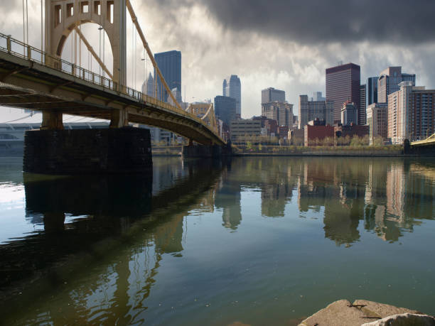 istock Ohio River Bridge with Storm Sky Pittsburgh Pennsylvania 1293364106