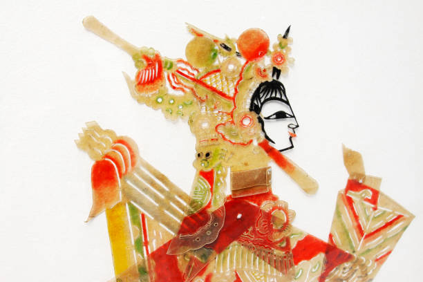 istock Shadow play puppet props, closeup of photo 1293365113