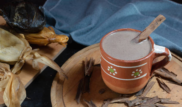 istock Atole champurrado traditional Mexican drink 1293365139