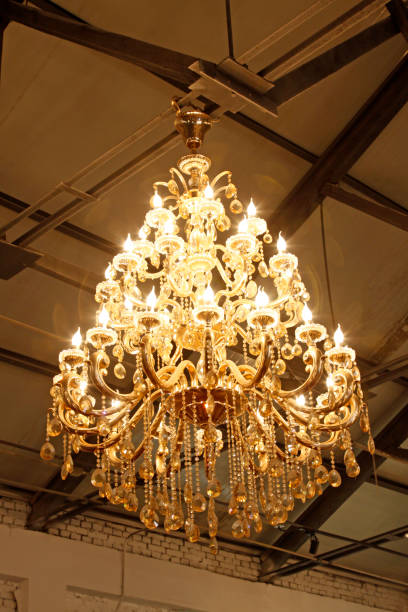 istock glass chandeliers hanging from the ceiling 1293365354