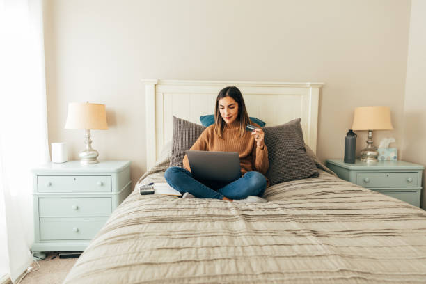 istock Woman Paying Bills and Banking Online 1293366159