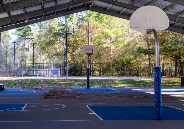 istock Basketball court under pavilion 1293367009
