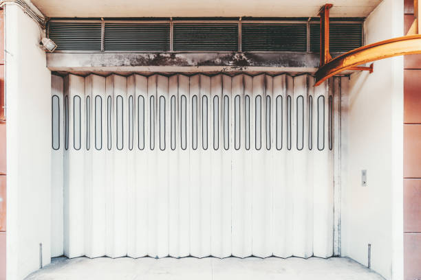 istock Vertical folding gates, the entrance 1293376020
