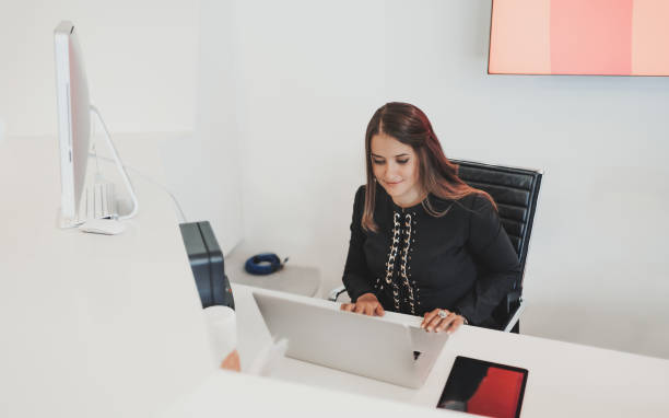 istock Woman entrepreneur at the reception 1293377010