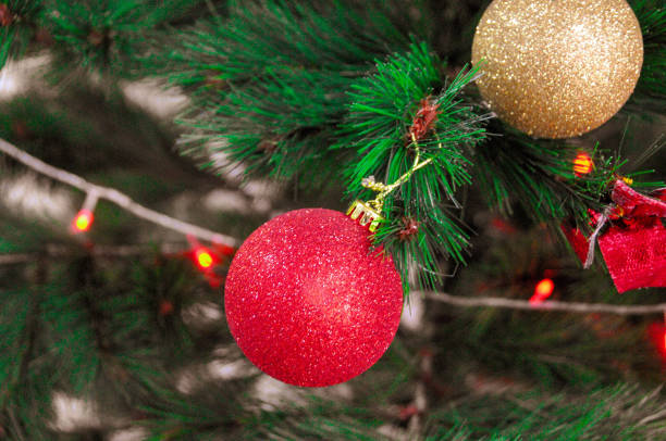 istock New year's toys on the Christmas tree 1293378624