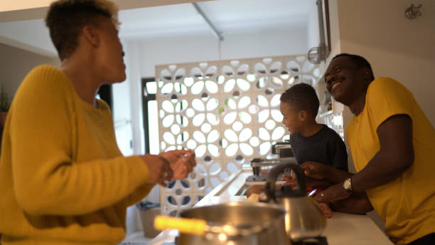 istock Family together in the kitchen 1293378662