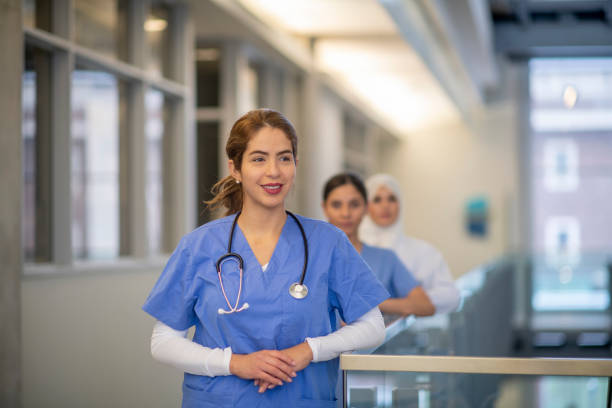 istock Medical students wearing scrubs 1293378692