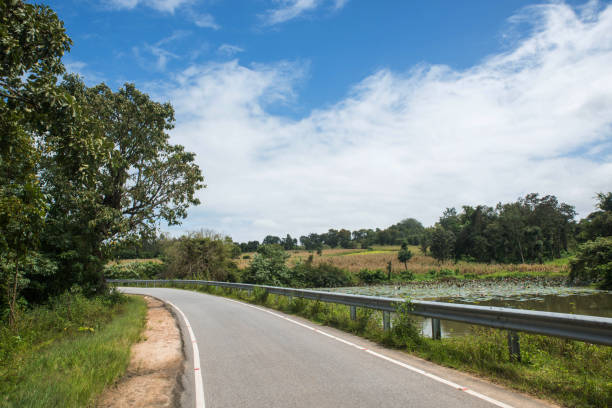 istock idyllic Country side Landscape - blue sky with white clouds 1293380656