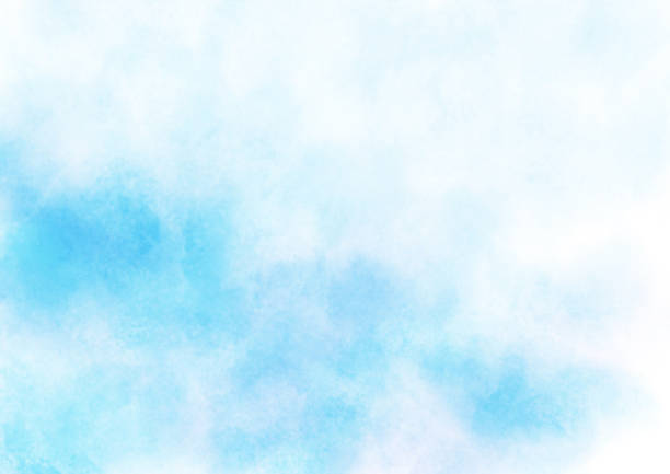 istock Watercolor blue sky background 1293386269