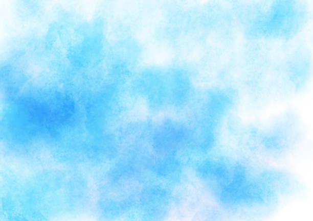 istock Watercolor blue sky background 1293386279