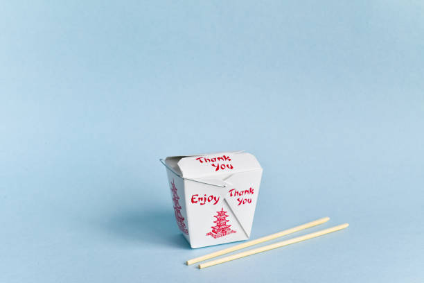 istock Closed Chinese Food Box w/ Chopsticks 1293389682