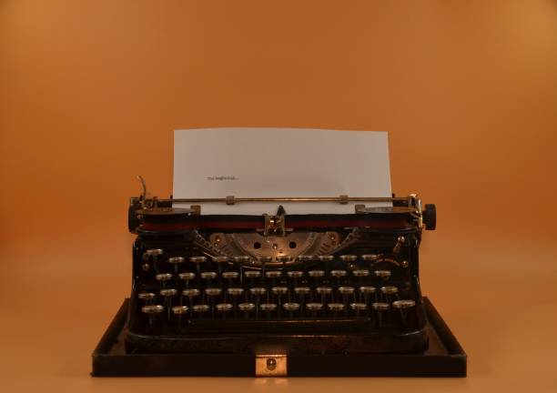 istock Antique typewriter - 1920s with message typed 