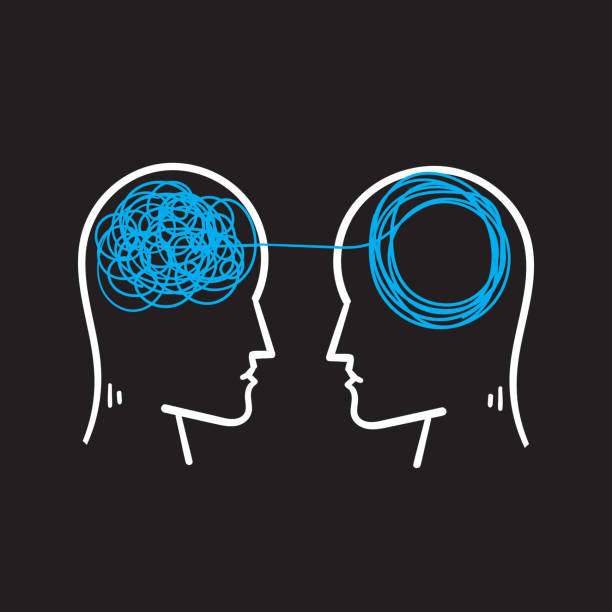 istock hand drawn people talking symbol for unraveling difficult situations, the concept of social psychiatry, psychological therapy vector in doodle style 1293394579