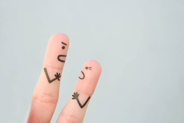 istock Fingers art of couple during quarrel. 1293398962