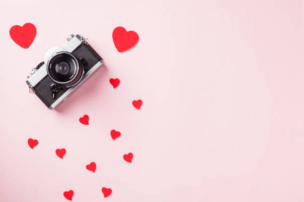 istock retro camera and red hearts composition greeting card 1293401175
