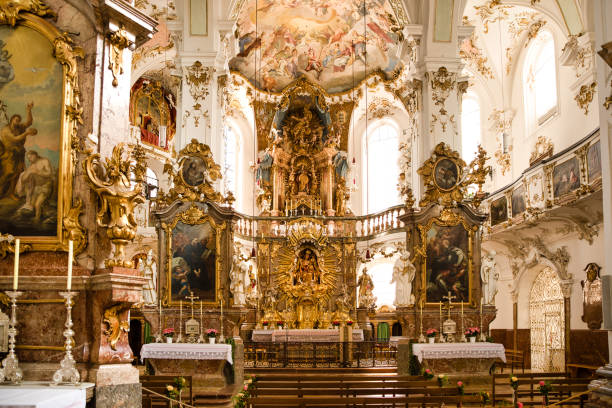 istock Interior of Andechs abbey church. 1293412596