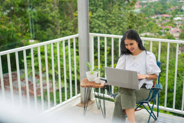 istock a woman working in outdoor 1293413587