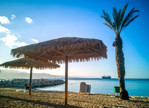 Photo of Morning on central public beach of the Red Sea